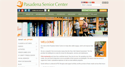 Desktop Screenshot of pasadenaseniorcenter.org