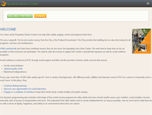 Tablet Screenshot of pasadenaseniorcenter.org